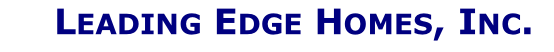         Leading Edge Homes, Inc.     
